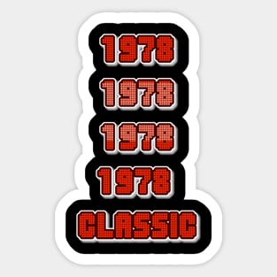 CLASSIC 1978 Sticker